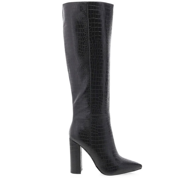Billini Shoes - BILLINI MILLA BOOT IN BLACK CROC​​​